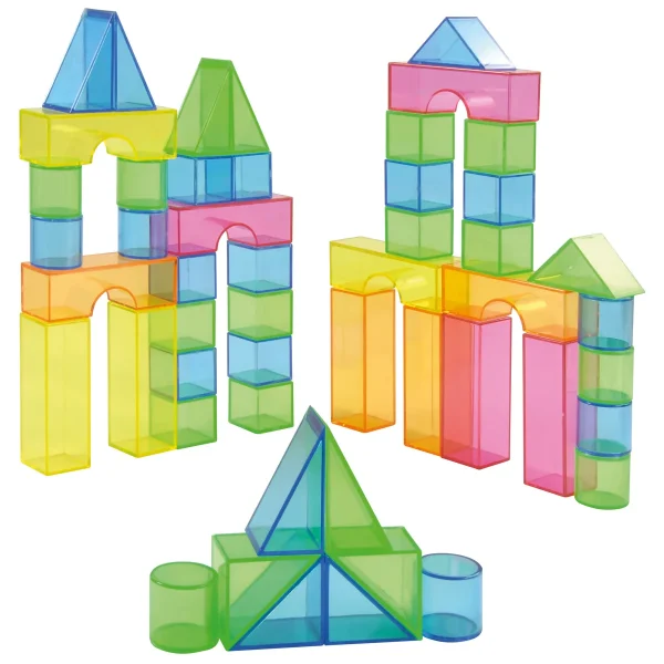 Transparent blocks, 50 pieces — Eduplay educational toy nursery