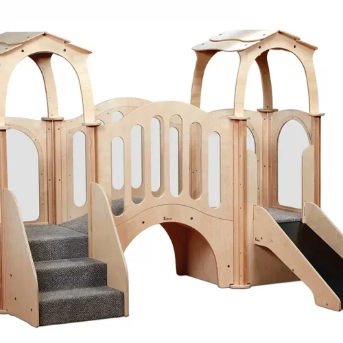 Hide and Slide Children's Gym (with Roof) — Millhouse Educational Toys School