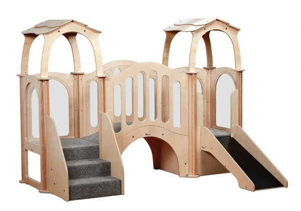 Hide and Slide Children's Gym (with Roof) — Millhouse Educational Toys School