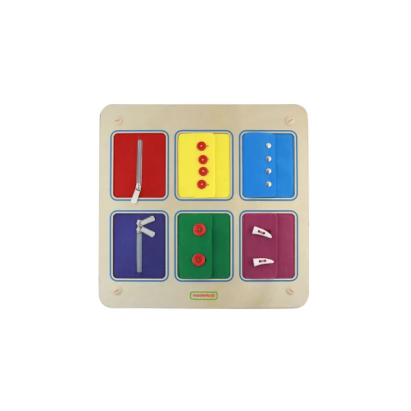 Wall Elements Fine Motor Skills Board 2 — Kiki-Ena Craft Materials Natural Wood