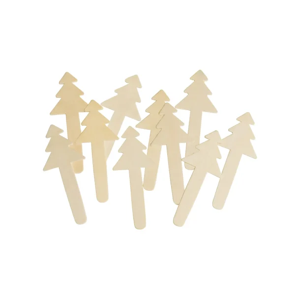 Christmas Tree Wooden Craft Sticks 10-Piece Set — Eduplay educational toy for nursery