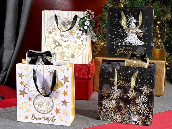 Christmas glitter bag – large — Kiki-Ena craft materials, natural wood