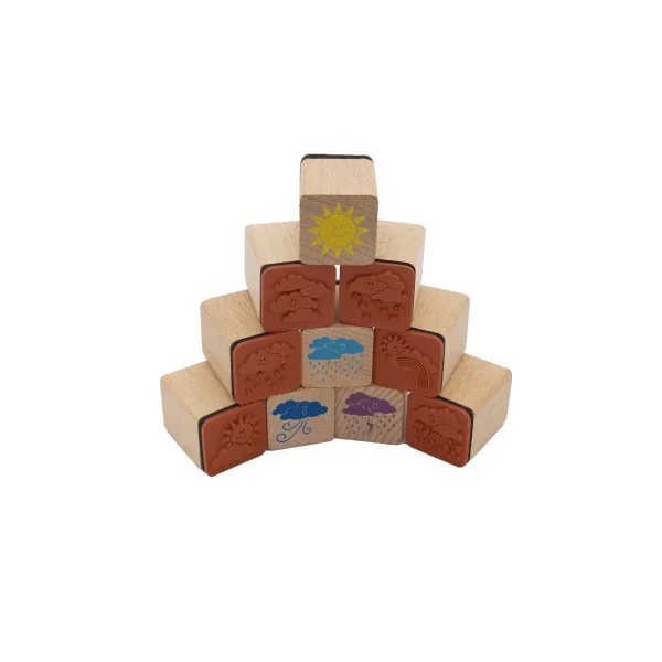Weather Stamps 10-piece Set — Eduplay educational toy nursery