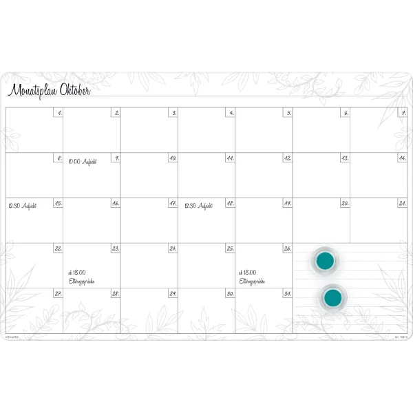 Whiteboard Monthly Planner A3-Plus 'My Month' Magnetic 4-Part — Eduplay Educational Toys Nursery