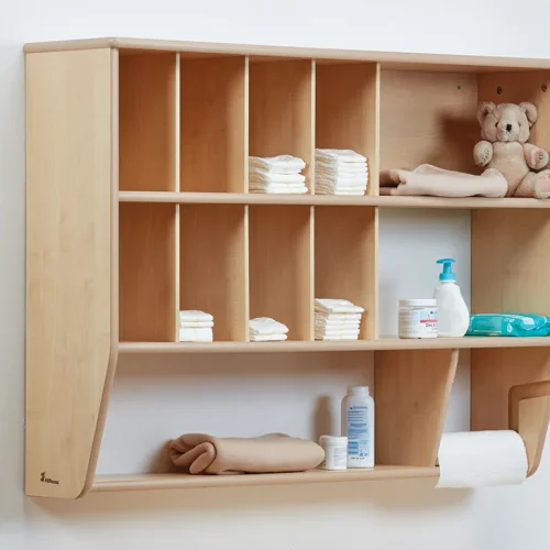 Changing Wall Storage Unit — Millhouse Learning Toys School