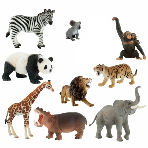 Zoo Animals Play Figures 9-Piece Set — Eduplay Educational Nursery Toy