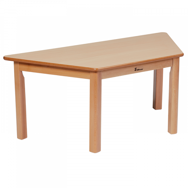 Millhouse trapezium children's table in beech wood